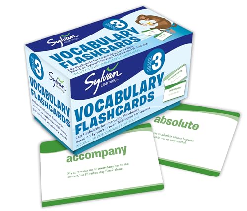 3rd Grade Vocabulary Flashcards: 240 Flashcards for Improving Vocabulary Based on Sylvan