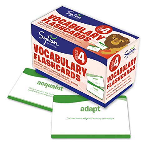 4th Grade Vocabulary Flashcards: 240 Flashcards for Improving Vocabulary Based on Sylvan