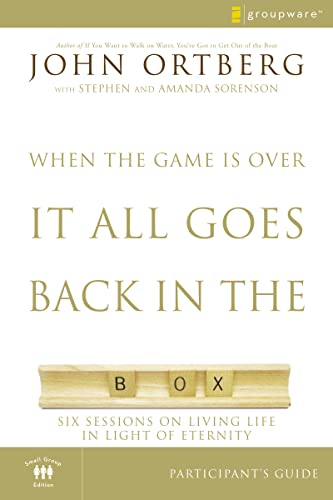 When the Game Is Over, It All Goes Back in the Box Bible Study Participant