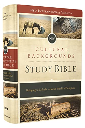 NIV, Cultural Backgrounds Study Bible (Context Changes Everything), Hardcover, Red Letter: Bringing to Life the Ancient World of Scripture