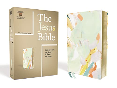 The Jesus Bible Artist Edition, ESV, Leathersoft, Multi-color_Teal