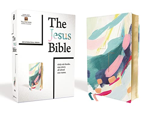 The Jesus Bible Artist Edition, NIV, Leathersoft, Multi-color_Teal, Comfort Print