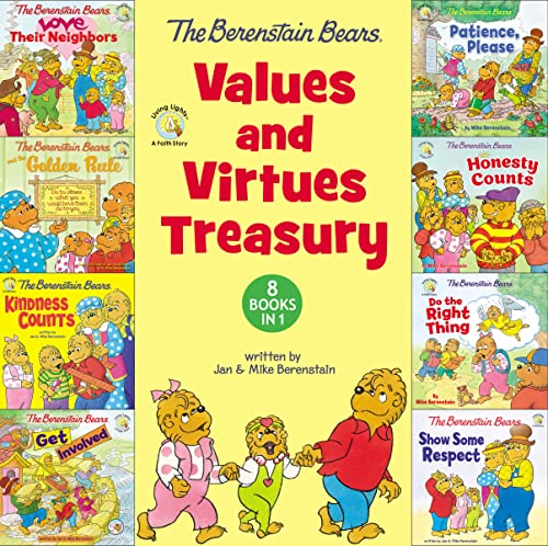 The Berenstain Bears Values and Virtues Treasury: 8 Books in 1 (Berenstain Bears_Living Lights: A Faith Story)