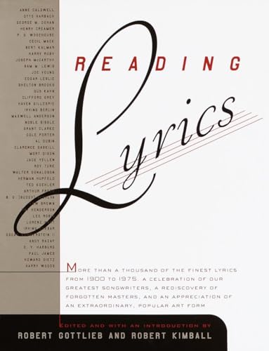 Reading Lyrics: More Than 1,000 of the Twentieth Century