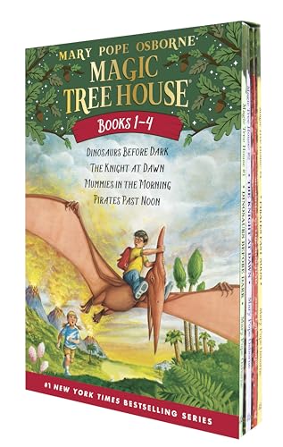 Magic Tree House Boxed Set, Books 1-4: Dinosaurs Before Dark, The Knight at Dawn, Mummies in the Morning, and Pirates Past Noon