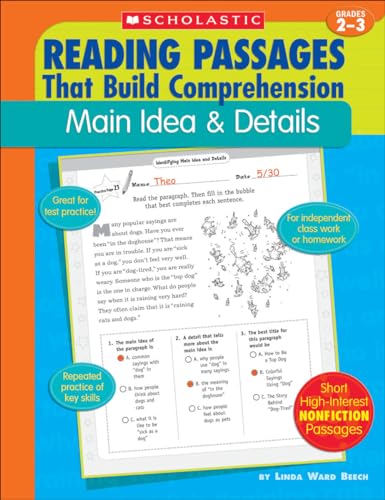 Reading Passages That Build Comprehension: Main Idea and Details Grades 2-3