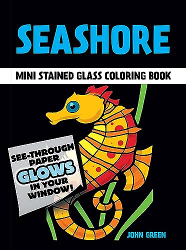 Seashore Mini Stained Glass Coloring Book (Dover Little Activity Books: Sea Life)