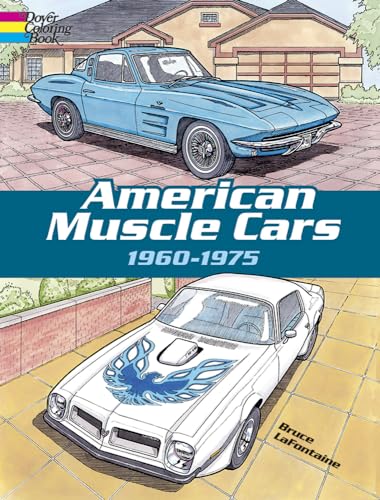 American Muscle Cars, 1960-1975 Coloring Book (Dover Planes Trains Automobiles Coloring)