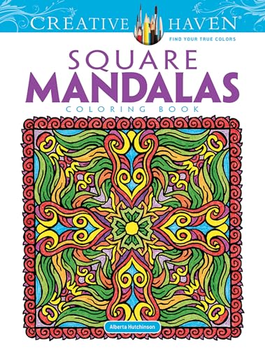 Creative Haven Square Mandalas Coloring Book: Relaxing Illustrations for Adult Colorists (Adult Coloring Books: Mandalas)