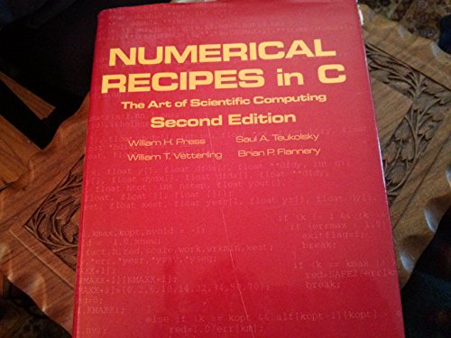 Numerical Recipes in C: The Art of Scientific Computing, Second Edition