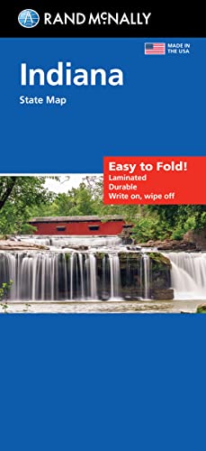 Rand McNally Easy to Fold: Indiana State Laminated Map