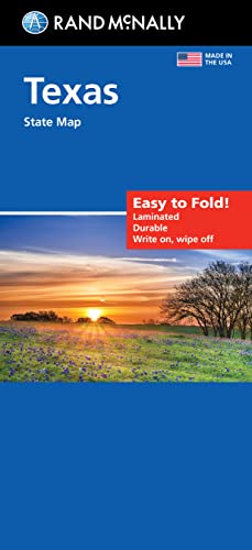 Rand McNally Easy To Fold: Texas State Laminated Map