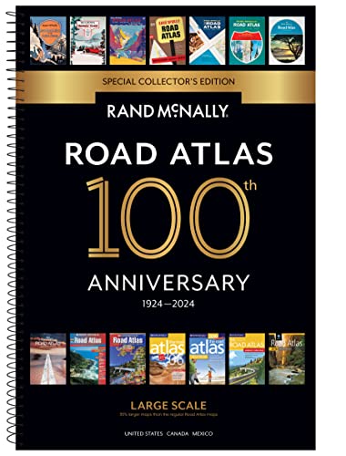 Rand McNally 2024 Large Scale Road Atlas - 100th Anniversary Collector