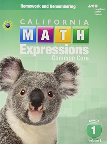 Homework and Remembering Workbook, Volume 1 Grade 1 (Houghton Mifflin Harcourt Math Expressions)