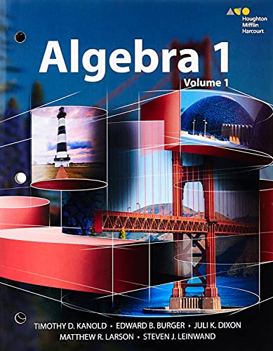 Interactive Student Edition Volume 1 2015 (HMH Algebra 1)