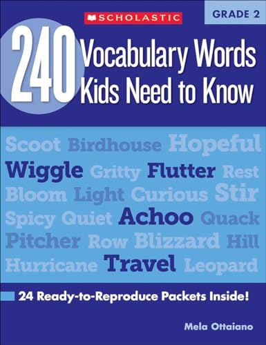 (Grade 2) - 240 Vocabulary Words Kids Need to Know: Grade 2: 24 Ready-To-Reproduce Packets Inside (Teaching Resources)