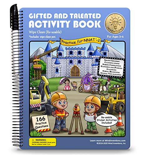 Gifted and Talented Test Prep: Activity Book for Children Ages 3-6 in preschool through kindergarten; G&T NNAT-2; Early Learning Logic and Games