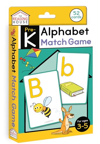 Alphabet Match Game (Flashcards): Flash Cards for Preschool and Pre-K, Ages 3-5, Games for Kids, ABC Learning, Uppercase and Lowercase, Phonics, ... and Listening Skills (The Reading House)