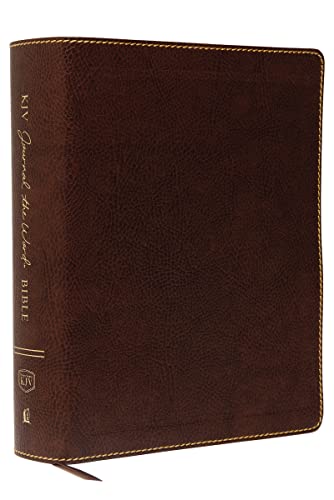 KJV Large Print Bible, Journal the Word, Reflect, Journal or Create Art Next to Your Favorite Verses (Brown Bonded Leather, Red Letter, Comfort Print: King James Version)