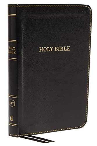 KJV Holy Bible: Compact Thinline, Black Leathersoft, Red Letter, Comfort Print: King James Version