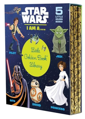 Star Wars: I Am a...Little Golden Book Library -- 5 Little Golden Books: I Am a Pilot; I Am a Jedi; I Am a Sith; I Am a Droid; I Am a Princess