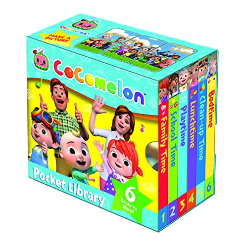 Official CoComelon Pocket Library: 6 little books about JJ, his family and friends – perfect for pre-schoolers!