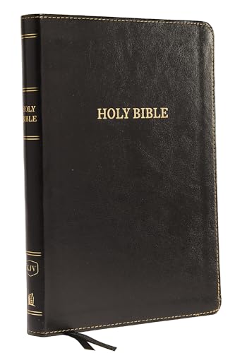 KJV Holy Bible: Large Print Thinline, Black Leathersoft, Red Letter, Comfort Print (Thumb Indexed): King James Version