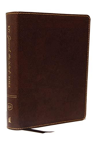 KJV Journal the Word Bible, Reflect, Journal or Create Art Next to Your Favorite Verses (Brown Bonded Leather, Red Letter, Comfort Print: King James Version Holy Bible)