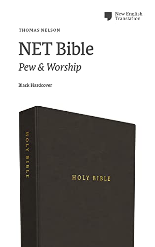 NET Bible, Pew and Worship, Hardcover, Black, Comfort Print: Holy Bible