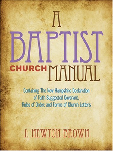 Baptist Church Manual