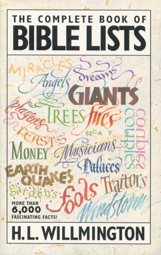 The Complete Book of Bible Lists