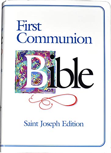 First Communion Bible: New American Bible, St. Joseph Medium Size Edition, White