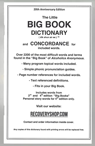 The Little BIG BOOK DICTIONARY and CONCORDANCE By Lyle P. Parkins 2015