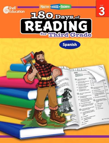 180 Days™: Reading for 3rd Grade Spanish Practice Workbook for Classroom and Home, Cool and Fun Practice Created by Teachers (180 Days of Practice) (Spanish Edition)