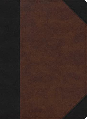 CSB Verse-by-Verse Reference Bible, Black_Brown LeatherTouch, Black Letter, Presentation Page, Cross-References, Full-Color Maps, Easy-to-Read Bible Serif Type