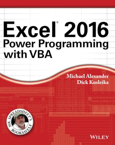 Excel 2016 Power Programming with VBA (Mr. Spreadsheet