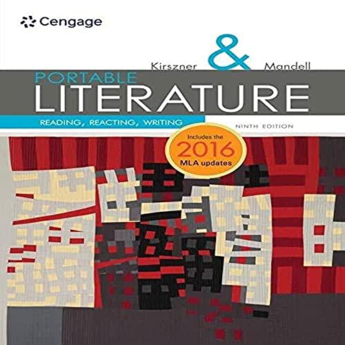 PORTABLE Literature: Reading, Reacting, Writing