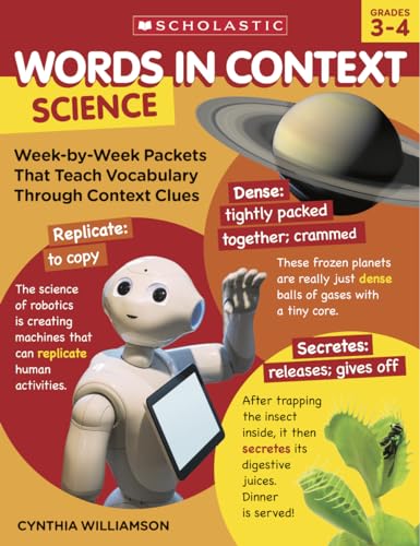 Words in Context: Science: Week-by-Week Packets That Teach Vocabulary Through Context Clues