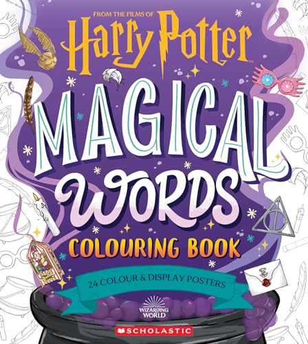 Magical Words Coloring Book: 24 Color & Frame Posters (Harry Potter)