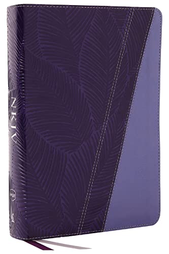 NKJV Study Bible, Leathersoft, Purple, Full-Color, Thumb Indexed, Comfort Print: The Complete Resource for Studying God’s Word