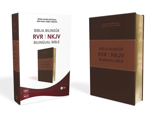 Biblia bilingüe Reina Valera Revisada _ NKJV, Leathersoft, Café _ Spanish Bilingual Bible Reina Valera Revisada _ NKJV, Leathersoft, Brown (Spanish Edition)