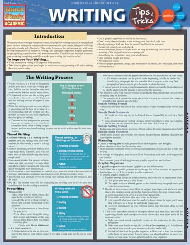 Writing Tips & Tricks: a QuickStudy Laminated Reference Guide (Quick Study Academic)