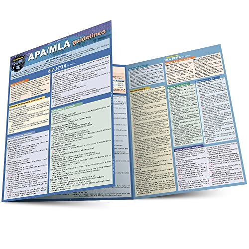 APA_MLA Guidelines - 7th_9th Editions Style Reference for Writing: a QuickStudy Laminated Guide (Quick Study Academic)