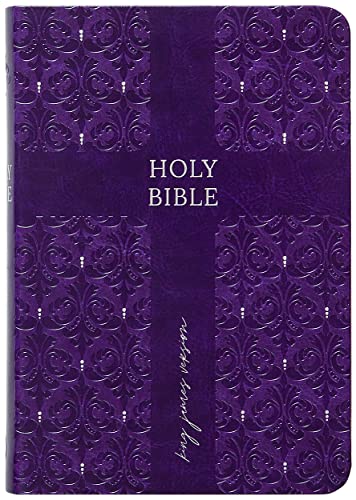 KJV Holy Bible: Amethyst (Purple), Compact Large Print (8-pt.) – Thumb Indexed, Faux Leather, King James Version