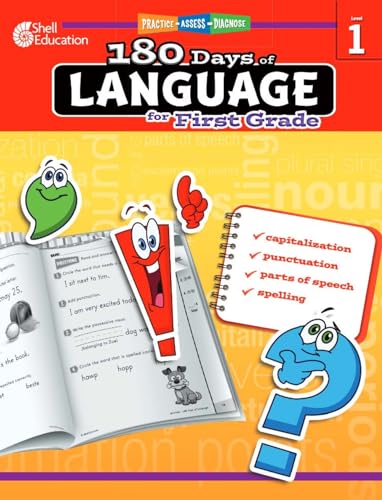 180 Days of Language for First Grade – Build Grammar Skills and Boost Reading Comprehension Skills with this 1st Grade Workbook (180 Days of Practice)