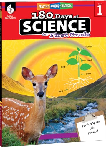 180 Days of Science: Grade 1 - Daily Science Workbook for Classroom and Home, Cool and Fun Interactive Practice, Elementary School Level Activities ... (180 Days of: Practice - Assess - Diagnose)