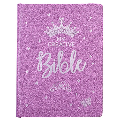 ESV Holy Bible, My Creative Bible For Girls, Hardcover w_Ribbon Marker, Illustrated Coloring, Journaling and Devotional Bible, English Standard Version, Purple Glitter