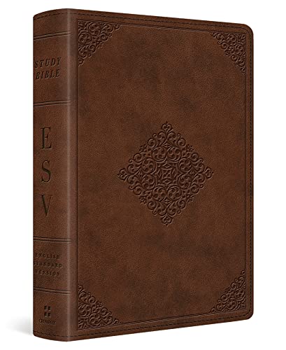 ESV Study Bible, Personal Size (TruTone, Saddle, Ornament Design)