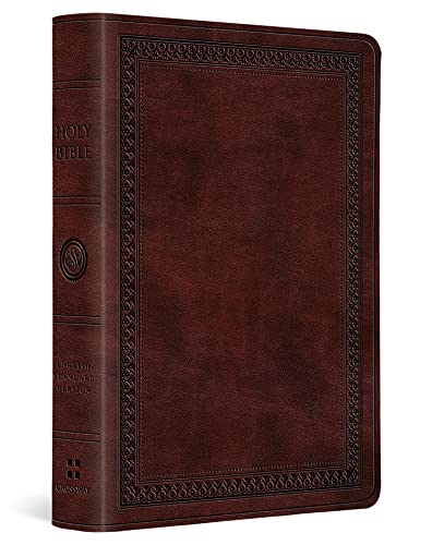 ESV Value Large Print Compact Bible (TruTone, Mahogany, Border Design)