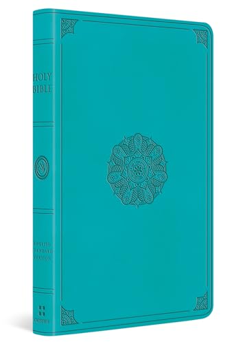 ESV Large Print Value Thinline Bible (TruTone, Turquoise, Emblem Design)